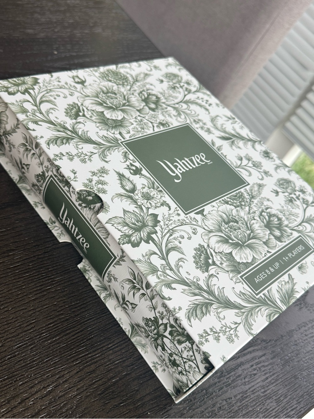 Floral Edition Game Box in Sage Green
